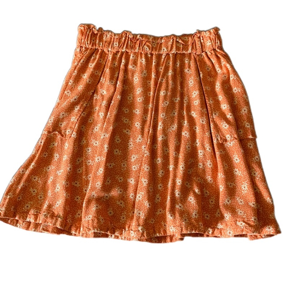 Orange flower skirt